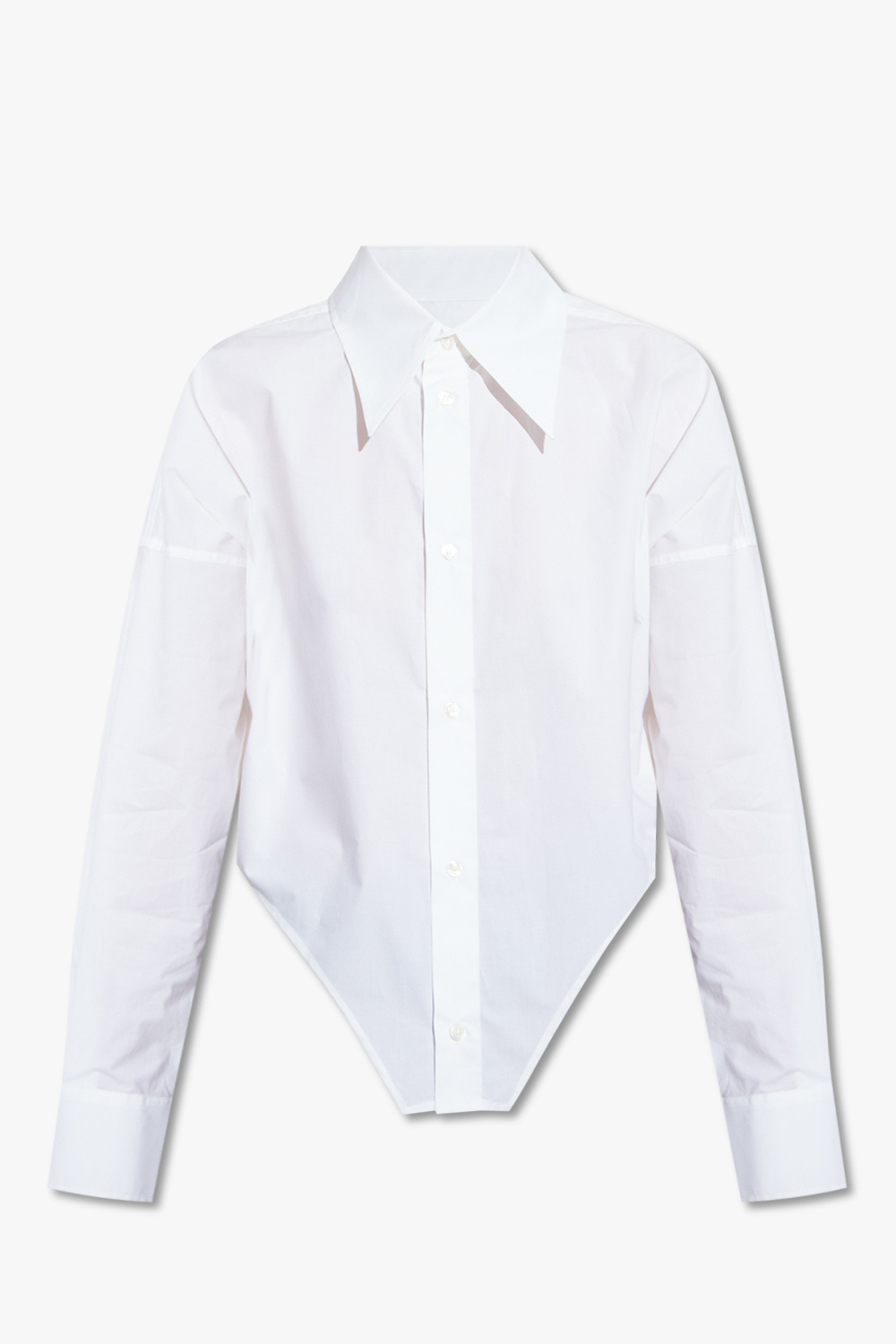 Bally stripe trim bomber jacket - White Shirt with asymmetrical ...
